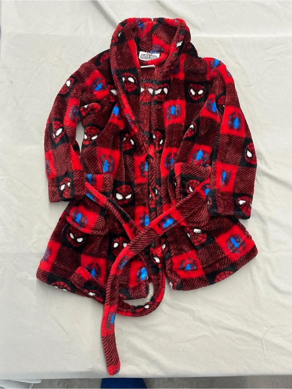 Spider-Man Plush Bathrobe Boys Size 2T